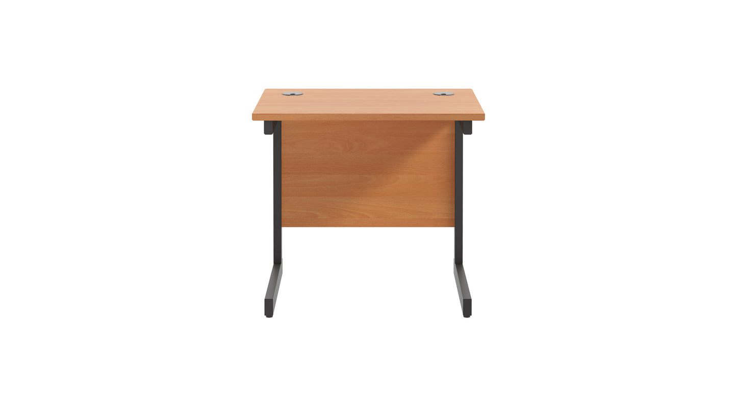 Single Upright Rectangular Desk: 600mm Deep (FSC)
