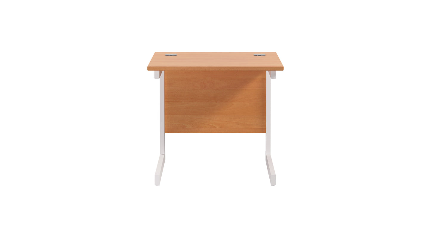 Single Upright Rectangular Desk: 600mm Deep (FSC)
