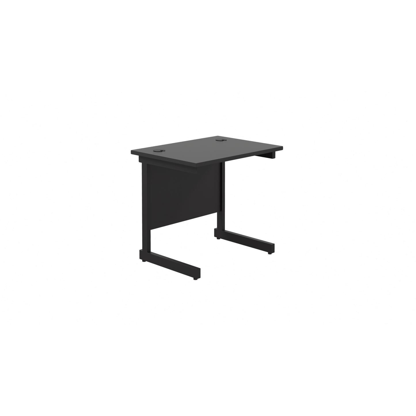 Aztec|Single Upright|Rectangular|Desk|800x600|Black-Black