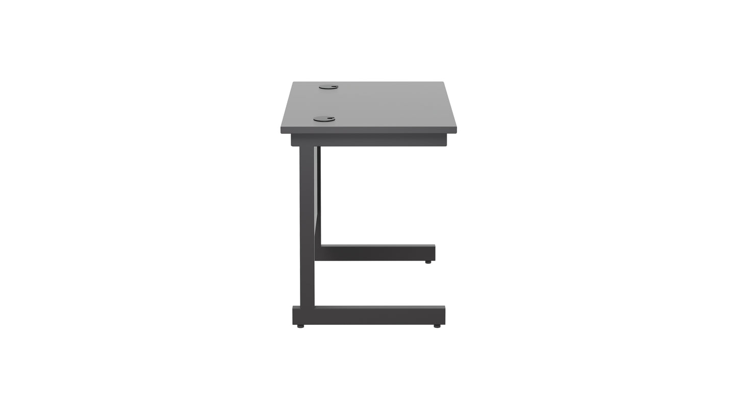 Single Upright Rectangular Desk: 600mm Deep (FSC)