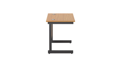Single Upright Rectangular Desk: 600mm Deep (FSC)