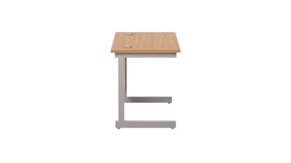 Single Upright Rectangular Desk: 600mm Deep (FSC)
