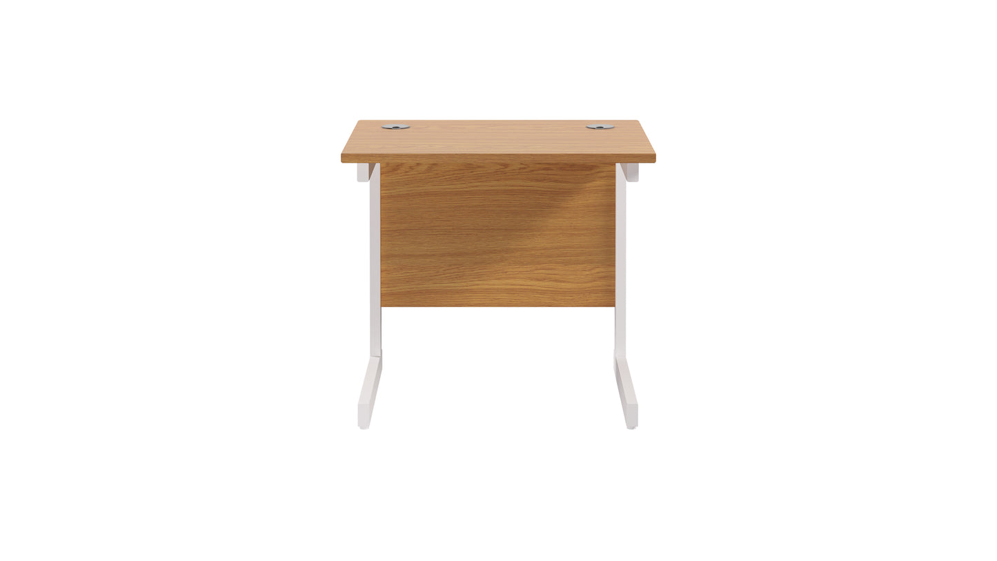 Single Upright Rectangular Desk: 600mm Deep (FSC)