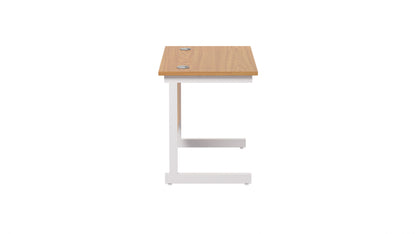 Single Upright Rectangular Desk: 600mm Deep (FSC)