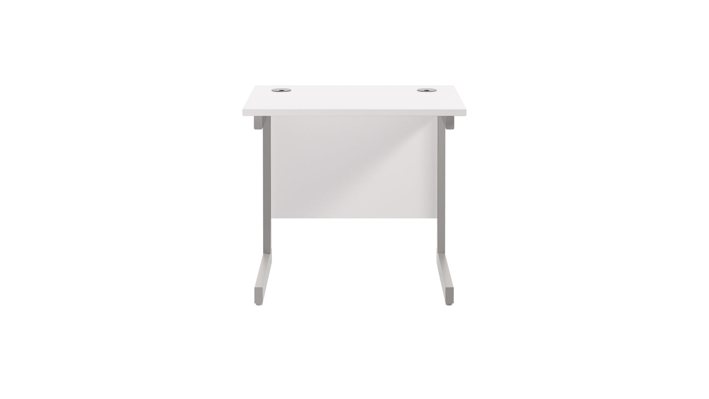 Single Upright Rectangular Desk: 600mm Deep (FSC)