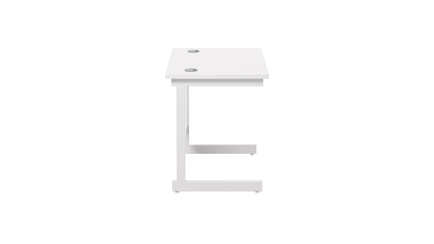 Single Upright Rectangular Desk: 600mm Deep (FSC)