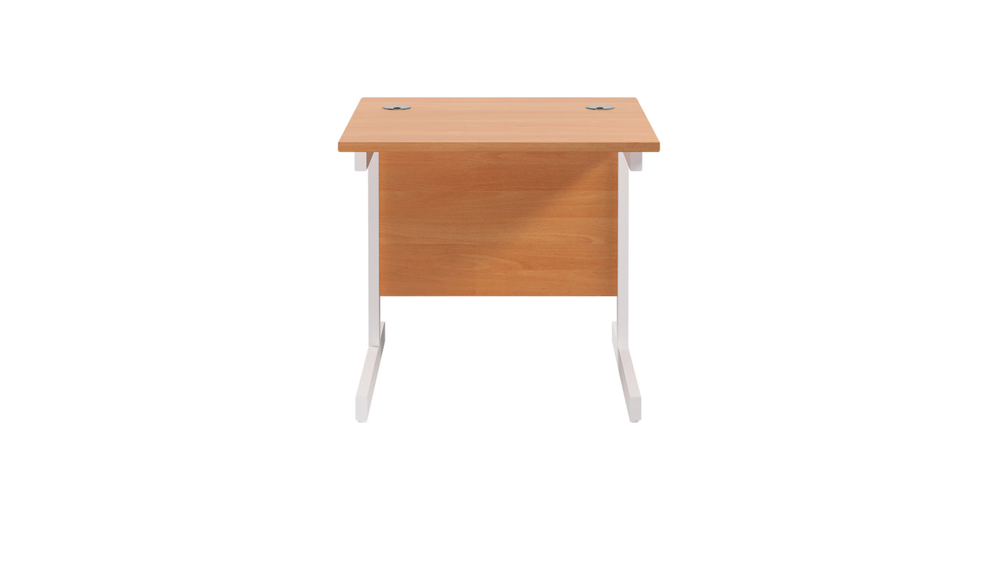 Single Upright Rectangular Desk: 800mm Deep (FSC)