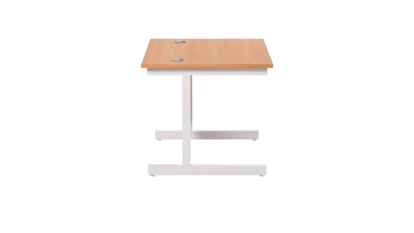 Single Upright Rectangular Desk: 800mm Deep (FSC)