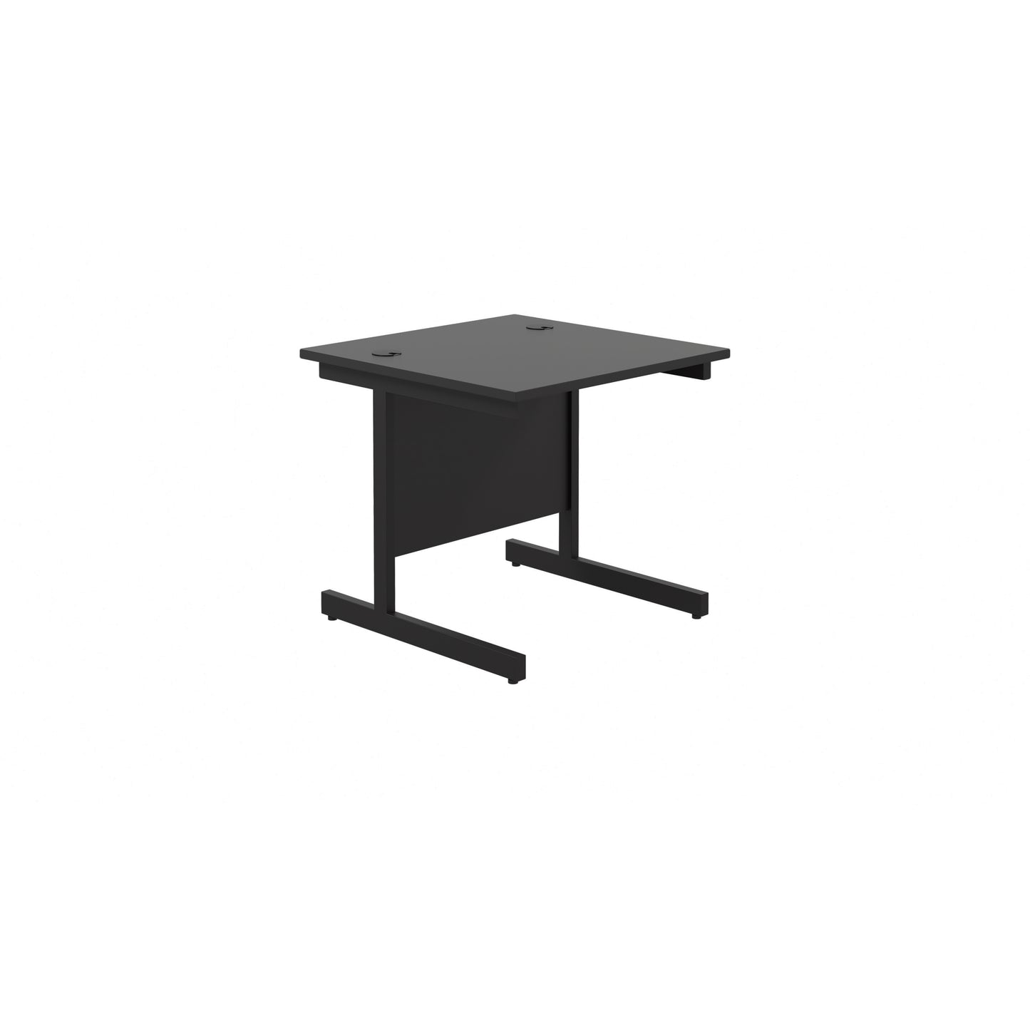Aztec|Single Upright|Rectangular|Desk|800x800|Black-Black