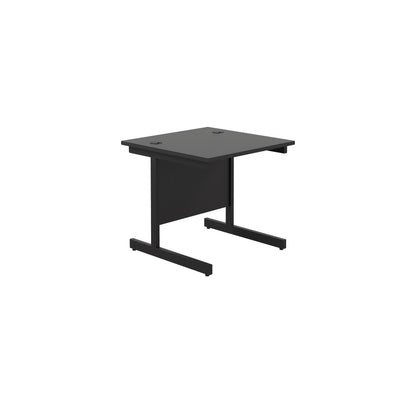 Aztec|Single Upright|Rectangular|Desk|800x800|Black-Black