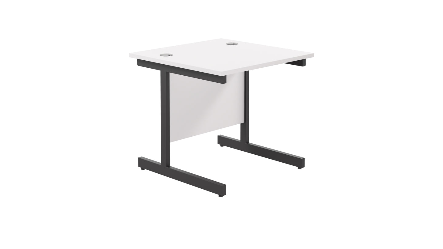 Aztec|Single Upright|Rectangular|Desk|800x800|White-Black