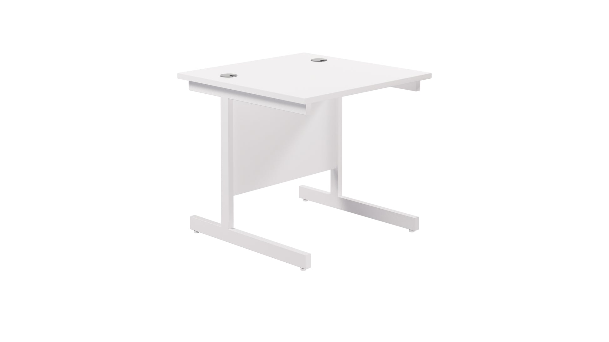 Aztec|Single Upright|Rectangular|Desk|800x800|White-White