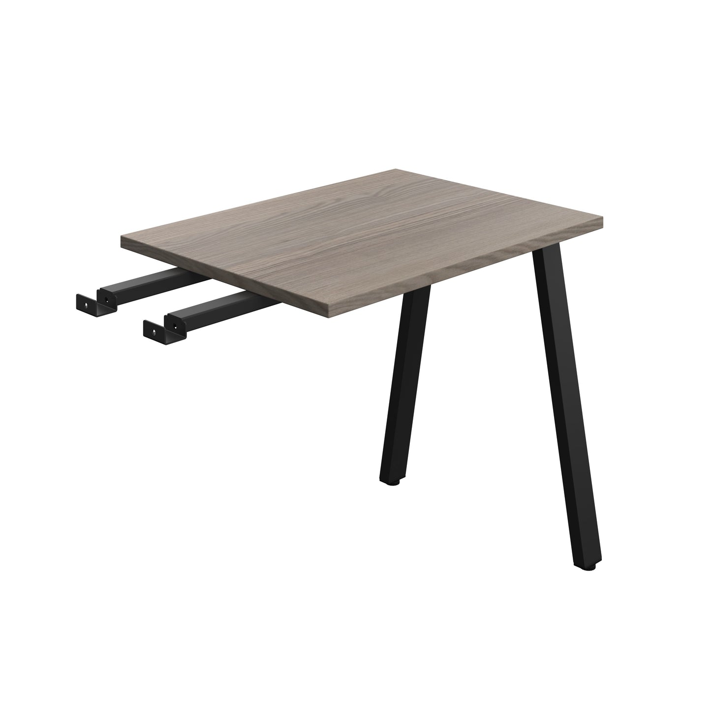 Synergy|1P Bench With Return|A-Frame|1000X600|Grey Oak-Black