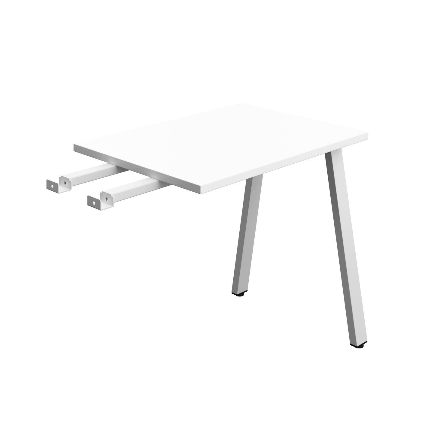 Synergy|1P Bench With Return|A-Frame|1000X600|White-Silver