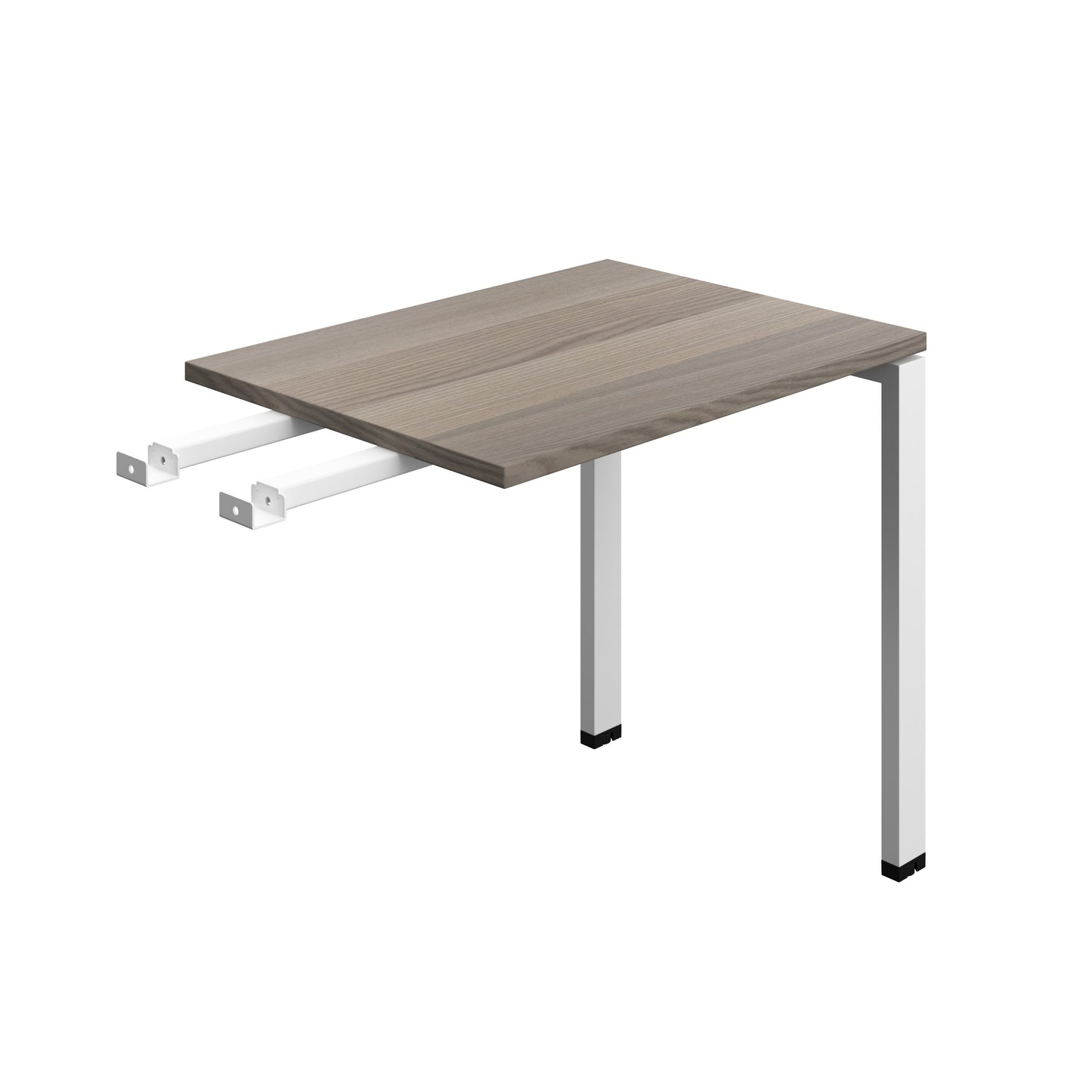 Synergy|1P Bench With Return|Goal Post|1000X600|Grey Oak-White