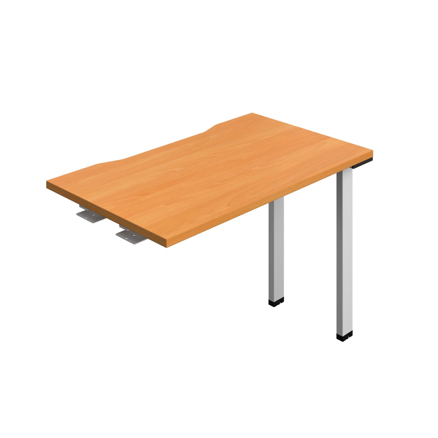 Synergy|1P Bench Extension|Cut Out|1000X700|Beech-Silver