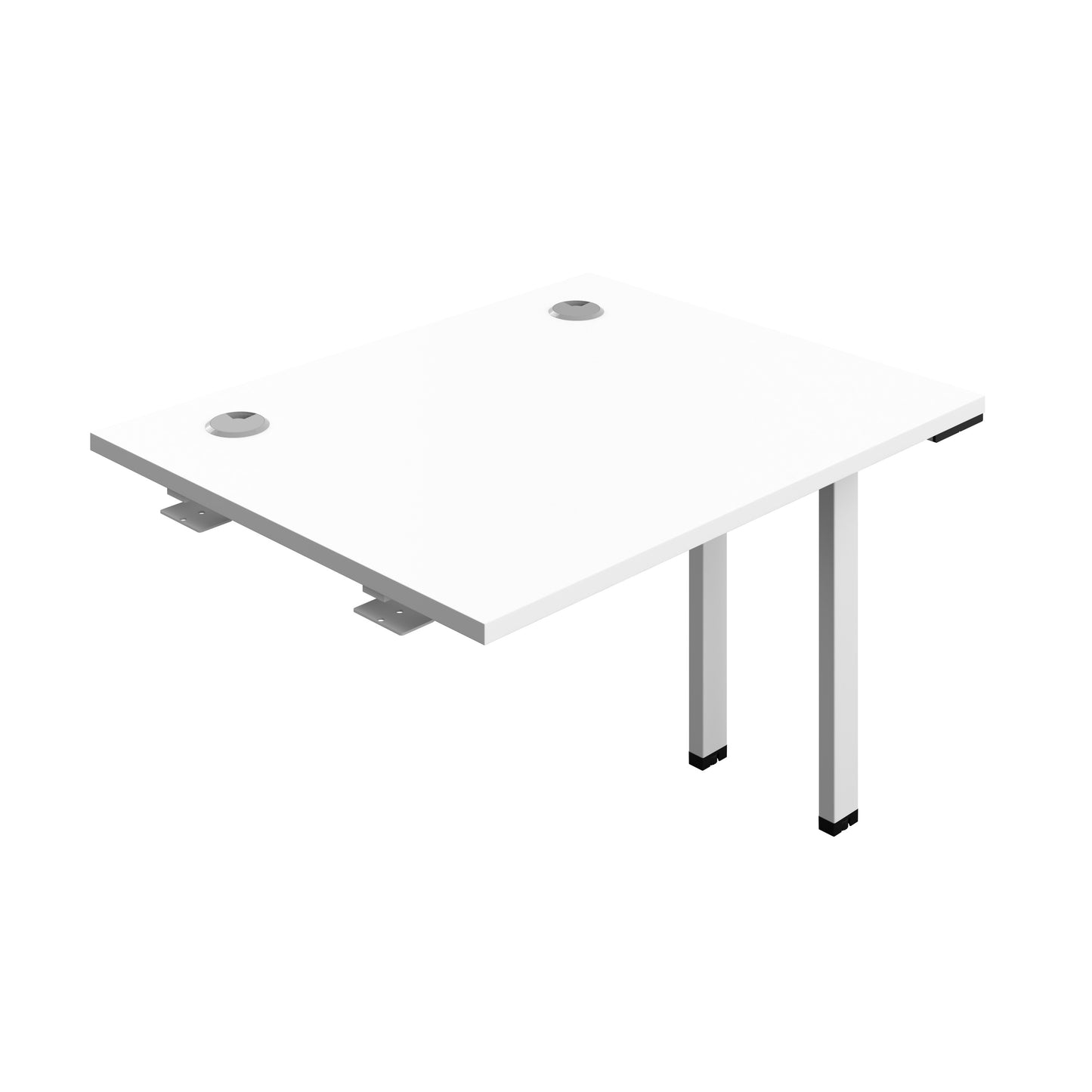 Synergy|1P Bench Extension|Cable Ports|1000X700|White-White
