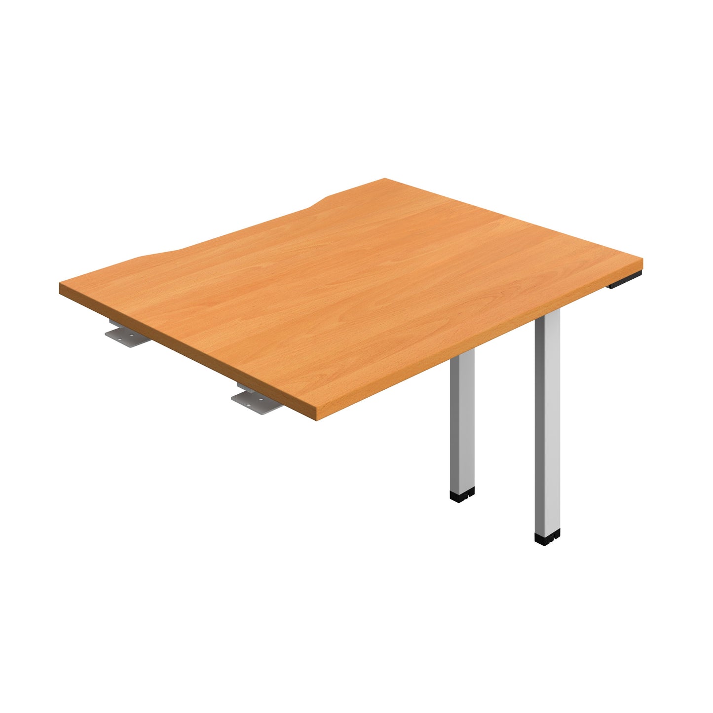 Synergy|1P Bench Extension|Cut Out|1000X800|Beech-Silver