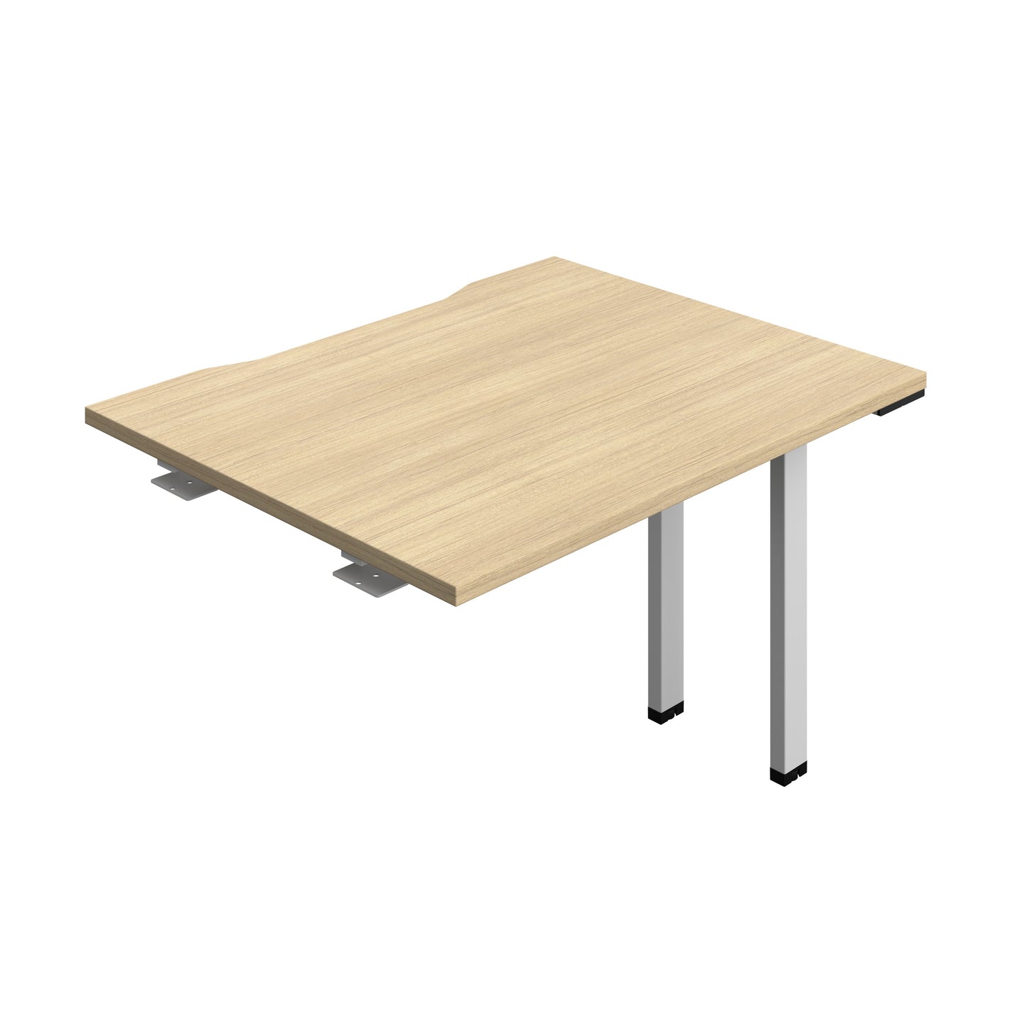 Synergy|1P Bench Extension|Cut Out|1000X800|Nova Oak-Silver