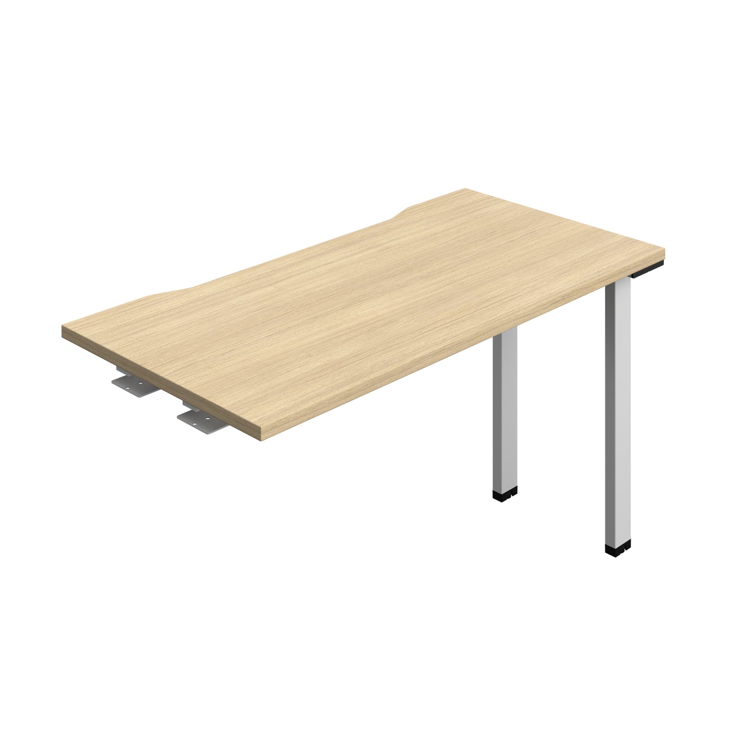 Synergy|1P Bench Extension|Cut Out|1200X700|Nova Oak-Silver