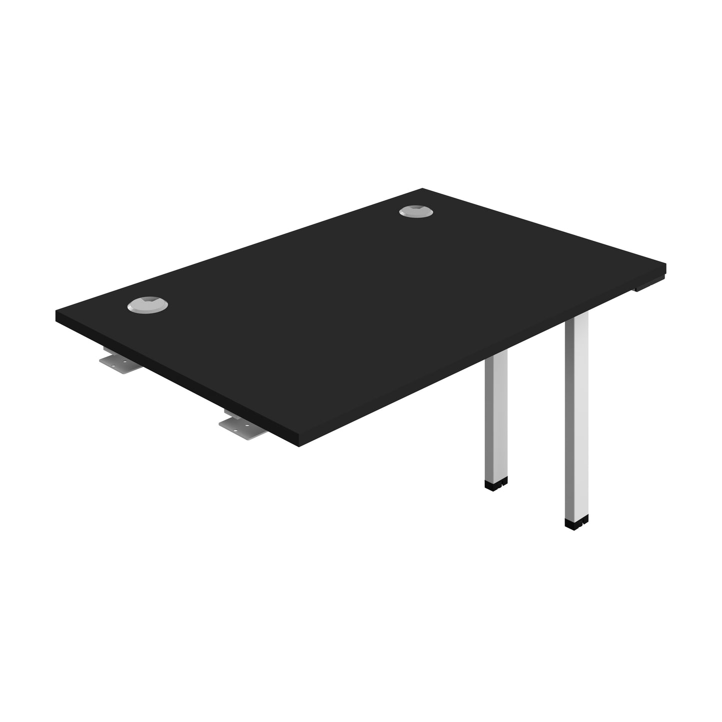 Synergy|1P Bench Extension|Cable Ports|1200X700|Black-White