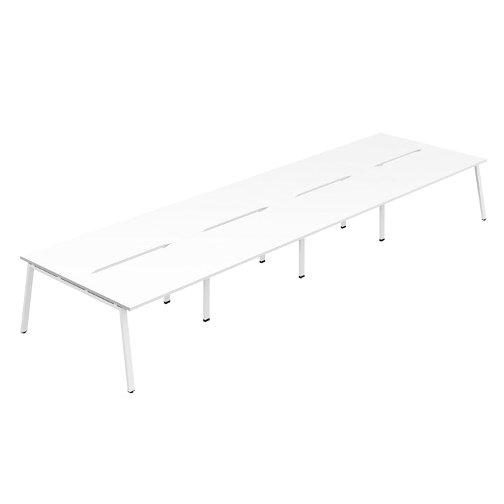 Synergy 8P Bench Desk|A-Frame