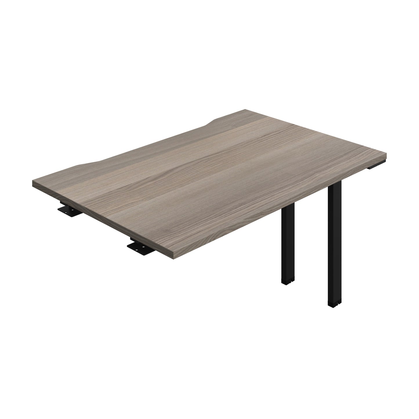 Synergy|1P Bench Extension|Cut Out|1200X800|Grey Oak-Black