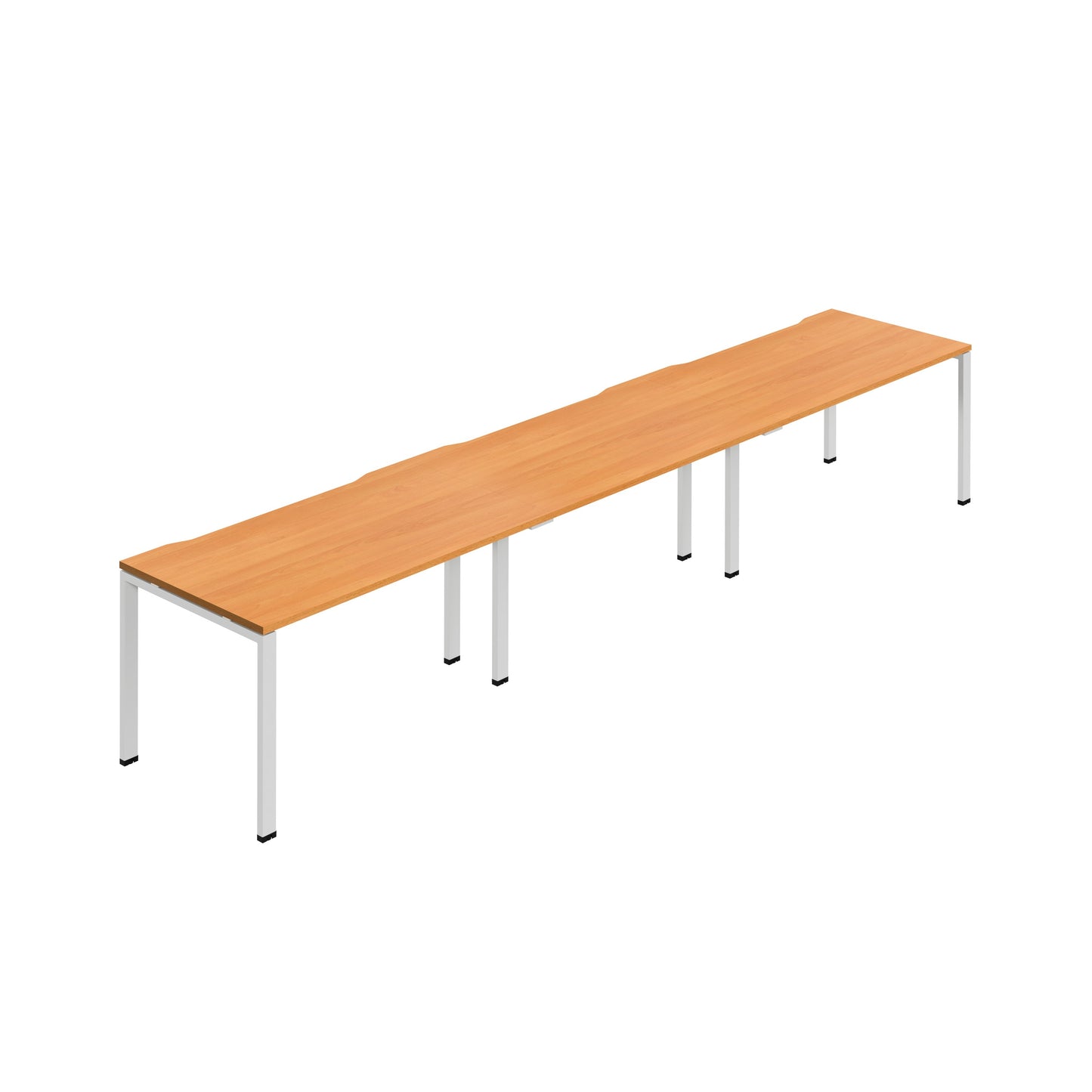 Synergy|3SP Bench Desk|Cut Out|Goalpost|1200X800|Beech-White