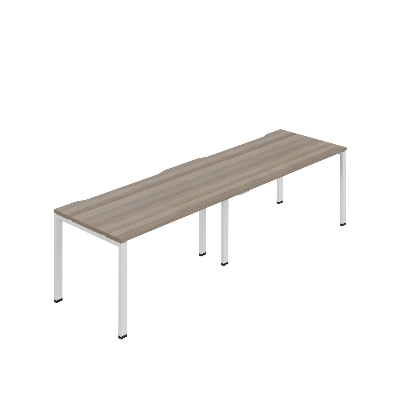Synergy 2Sp Bench Desk|1200X800Mm|Goalpost|Greyoak/White