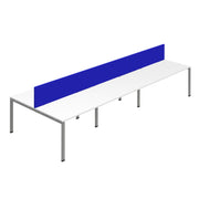 Synergy 6P Bench Desk|Goalpost|Royal Blue Screen