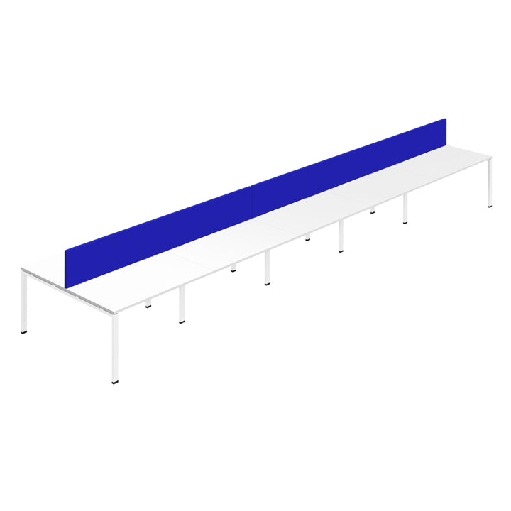 Synergy 10P Bench Desk|Goalpost|Royal Blue Screen