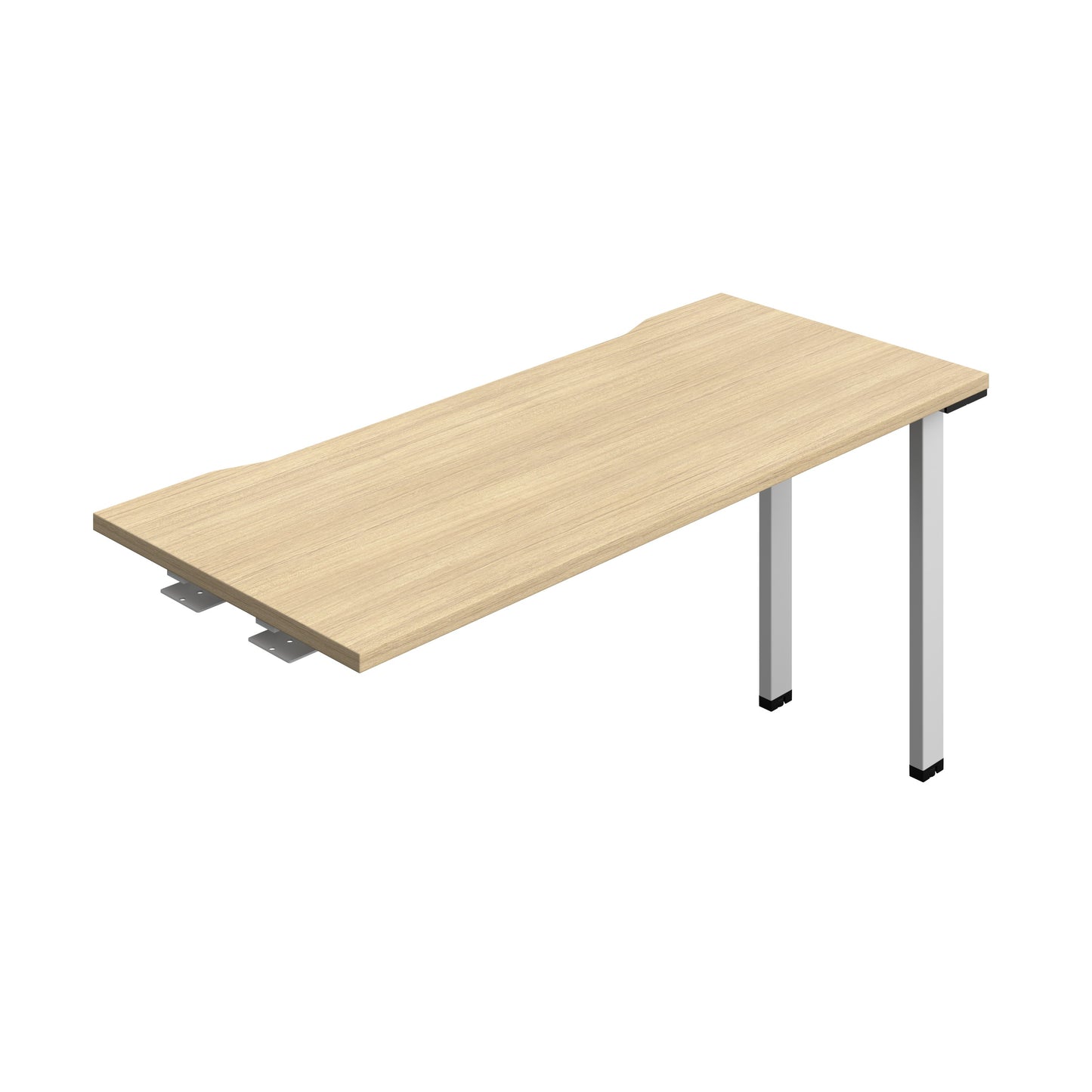Synergy|1P Bench Extension|Cut Out|1400X700|Nova Oak-Silver