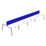 Synergy 8P Bench Desk|A-Frame|Royal Blue Screen