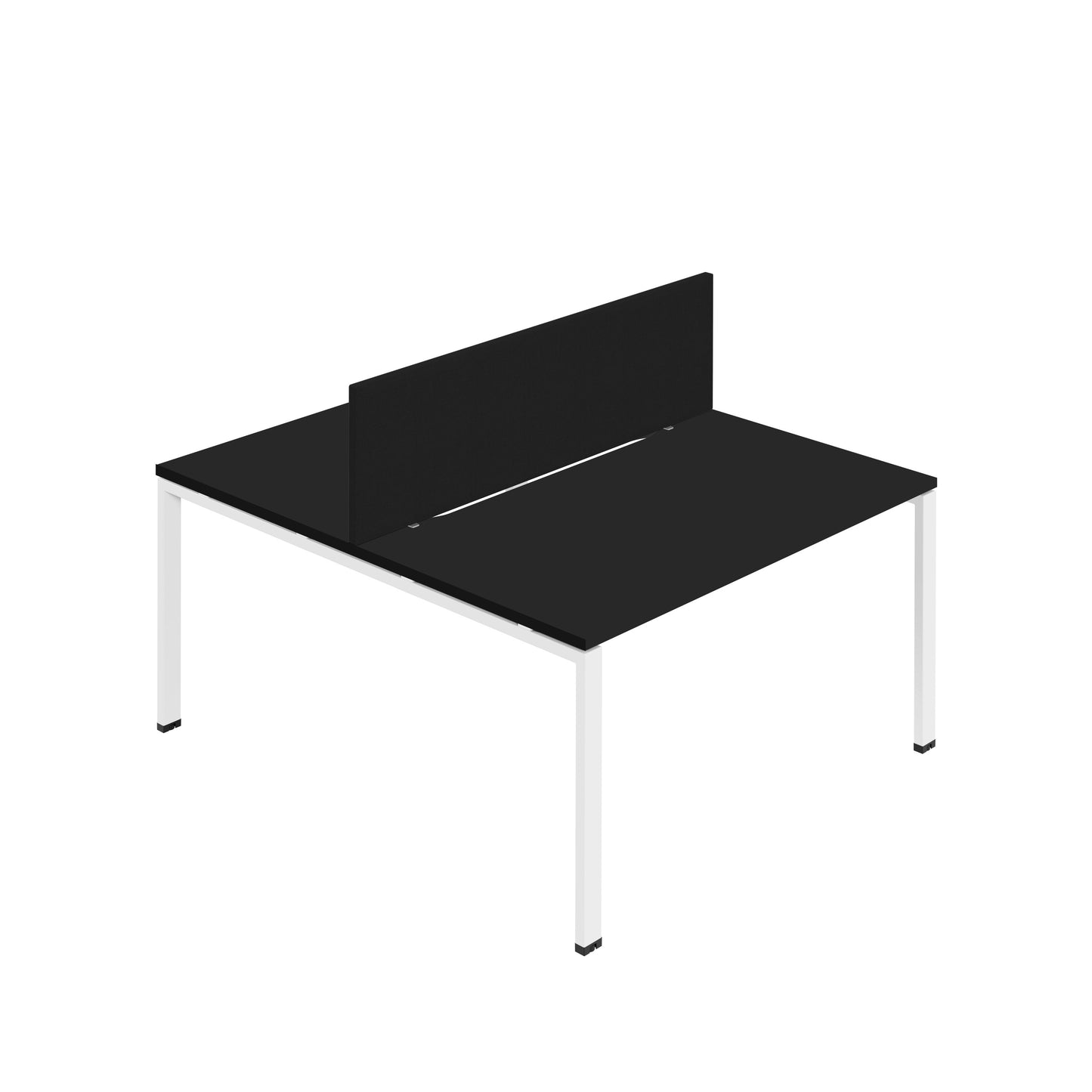 Synergy|2P Bench Desk|Cut Out|Goal Post|1400X800|Black-White|Black Screen