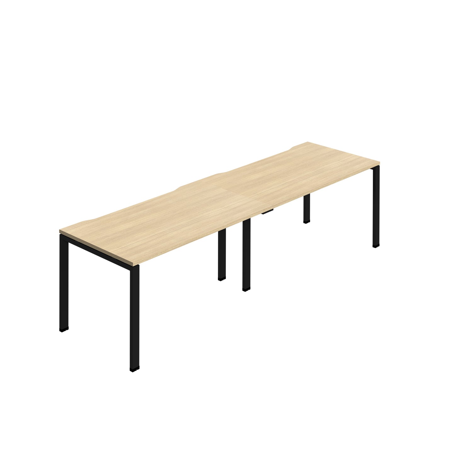 Synergy 2Sp Bench Desk|1400X800Mm|Goalpost|Novaoak/Black
