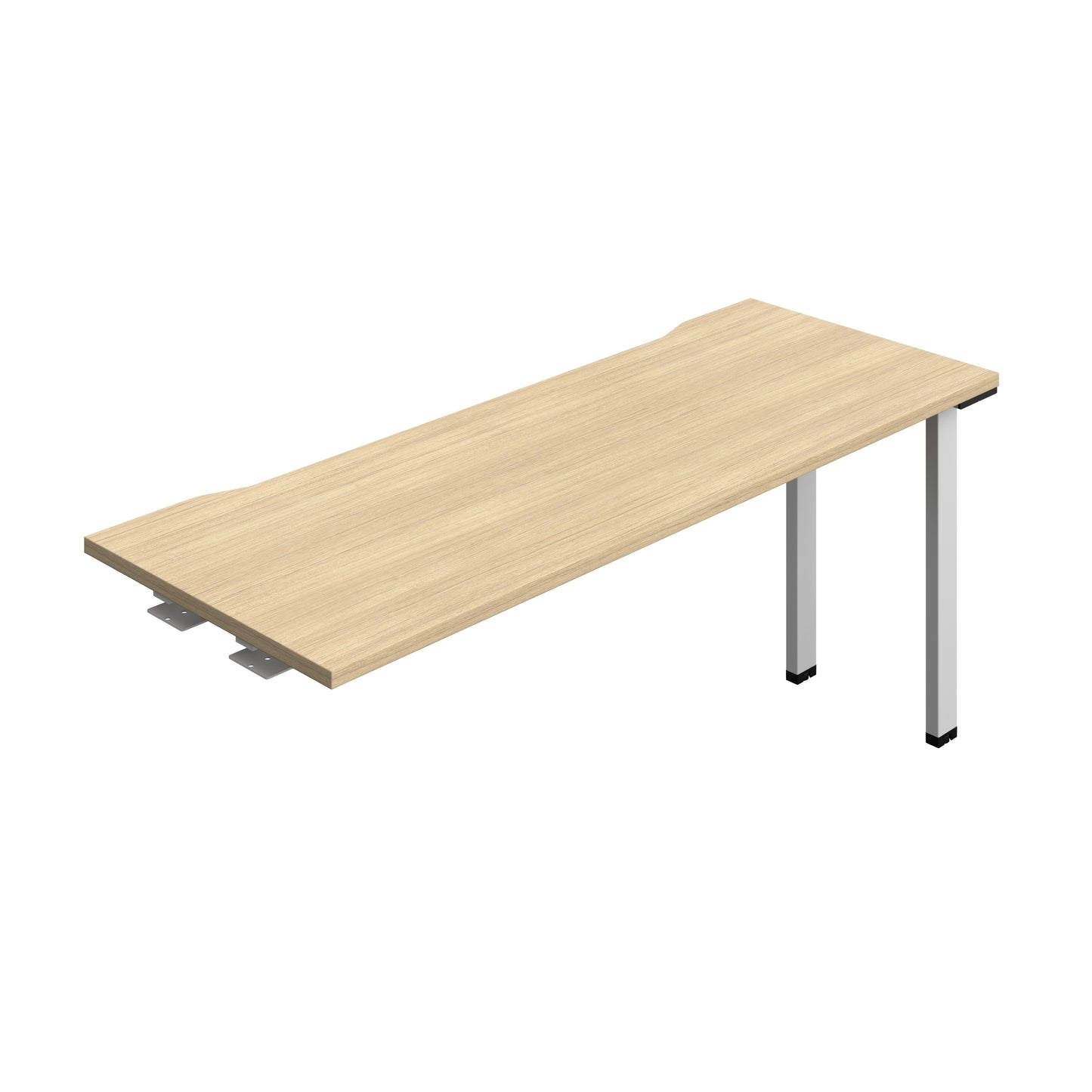 Synergy|1P Bench Extension|Cut Out|1600X700|Nova Oak-Silver