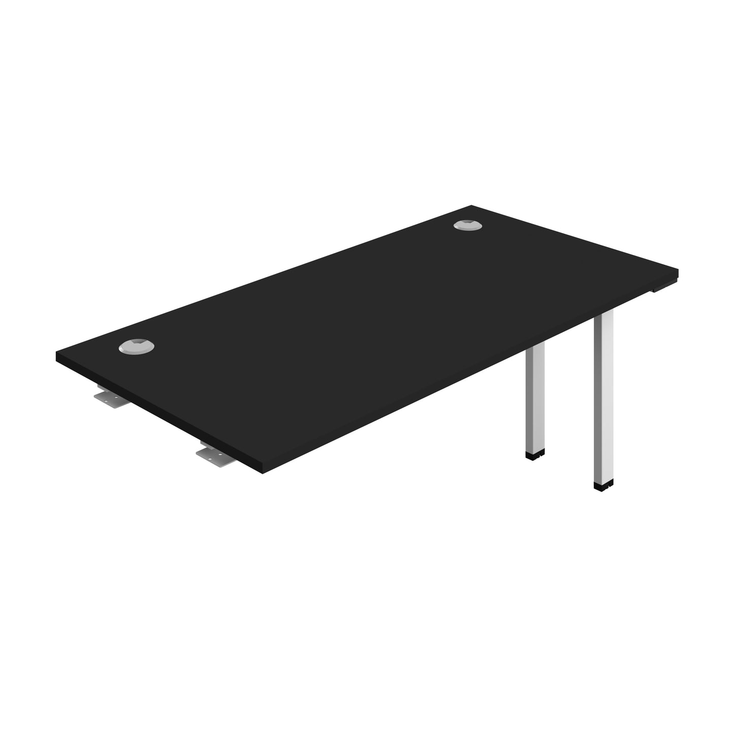 Synergy|1P Bench Extension|Cable Ports|1600X700|Black-White