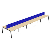 Synergy 10P Bench Desk|A-Frame|Royal Blue Screen