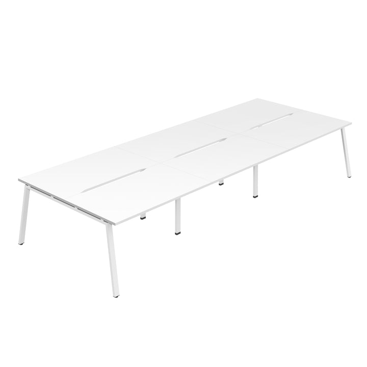 Synergy 6P Bench Desk|A-Frame
