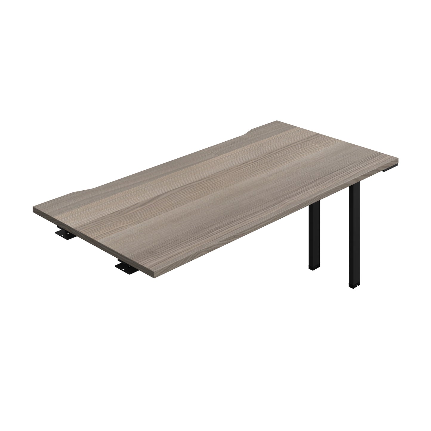 Synergy|1P Bench Extension|Cut Out|1600X800|Grey Oak-Black