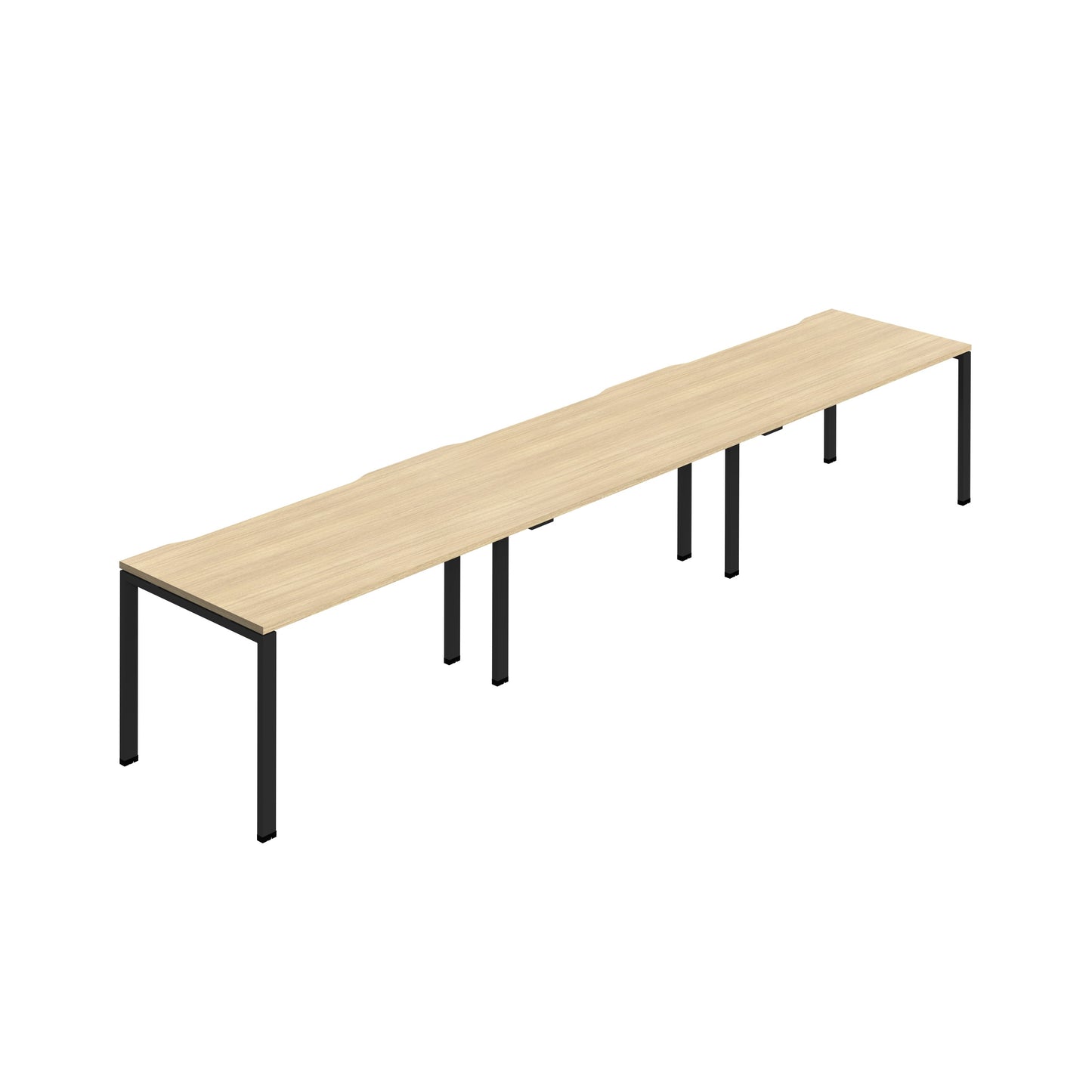 Synergy|3SP Bench Desk|Cut Out|Goalpost|1400X800|Nova Oak-Black