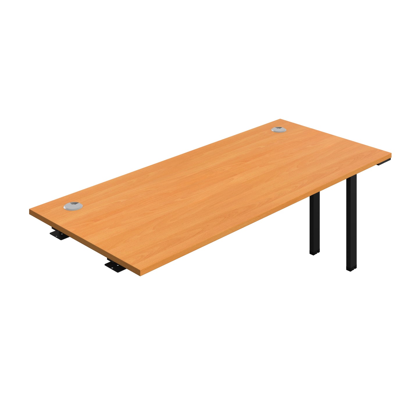 Synergy|1P Bench Extension|Cable Ports|1800X700|Beech-Black