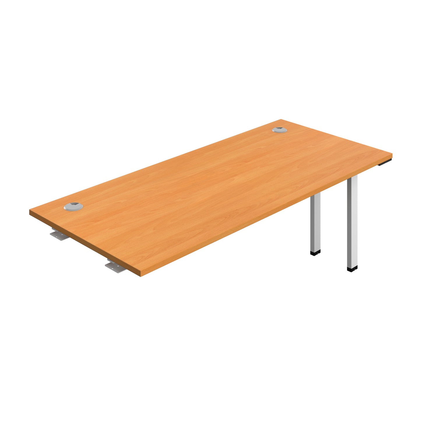 Synergy|1P Bench Extension|Cable Ports|1800X700|Beech-White