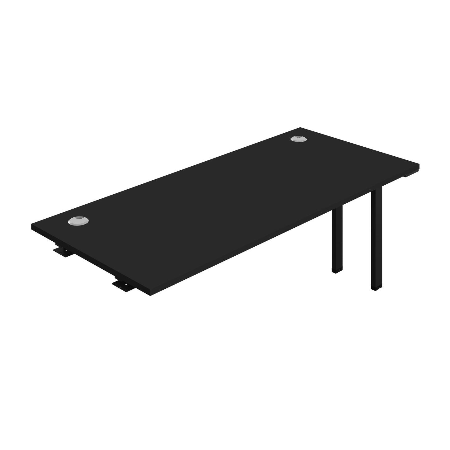 Synergy|1P Bench Extension|Cable Ports|1800X700|Black-Black
