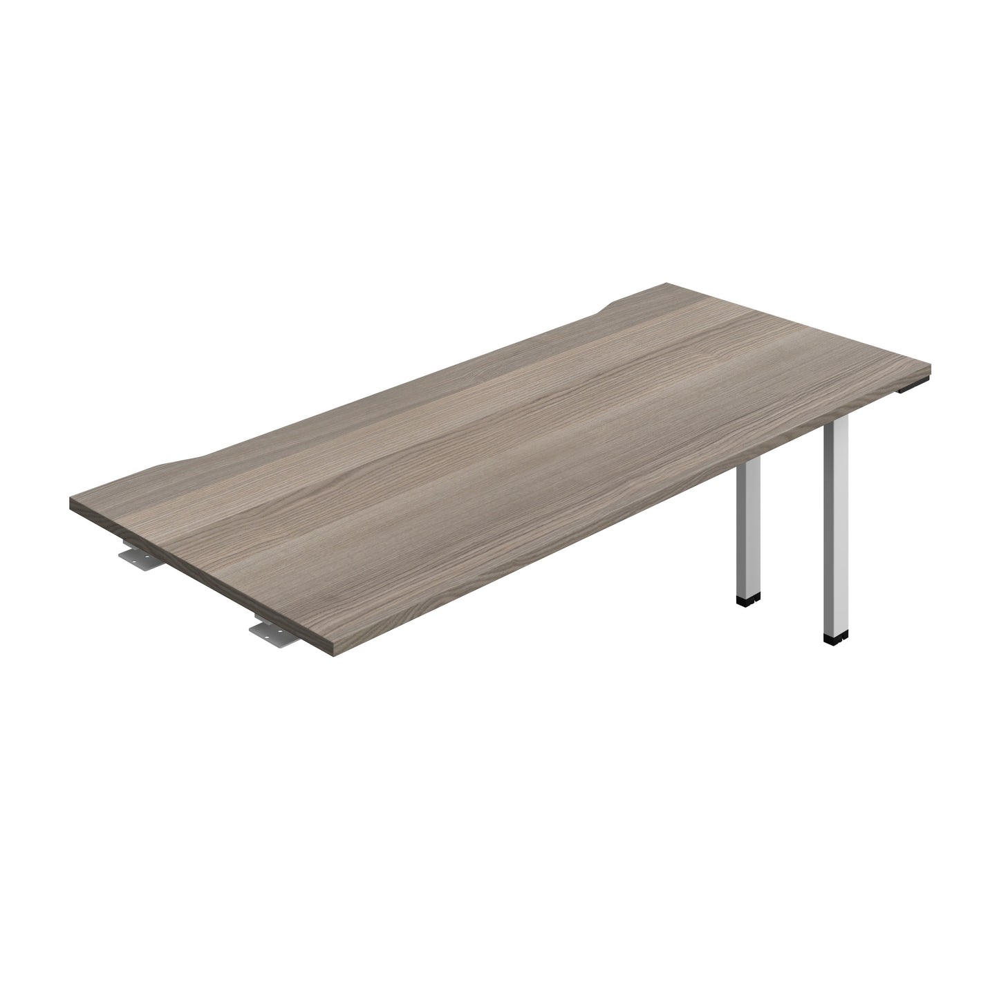 Synergy|1P Bench Extension|Cut Out|1800X800|Grey Oak-Silver