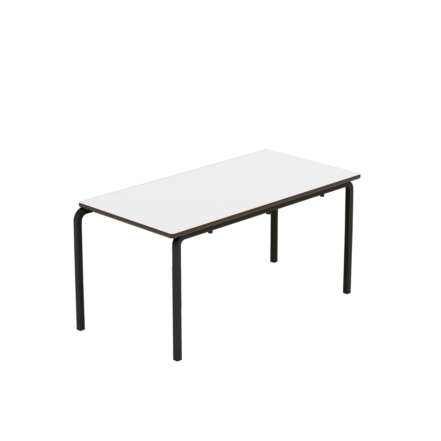 Titan Crush Bent Frame Table|1100X550X530|White-Black