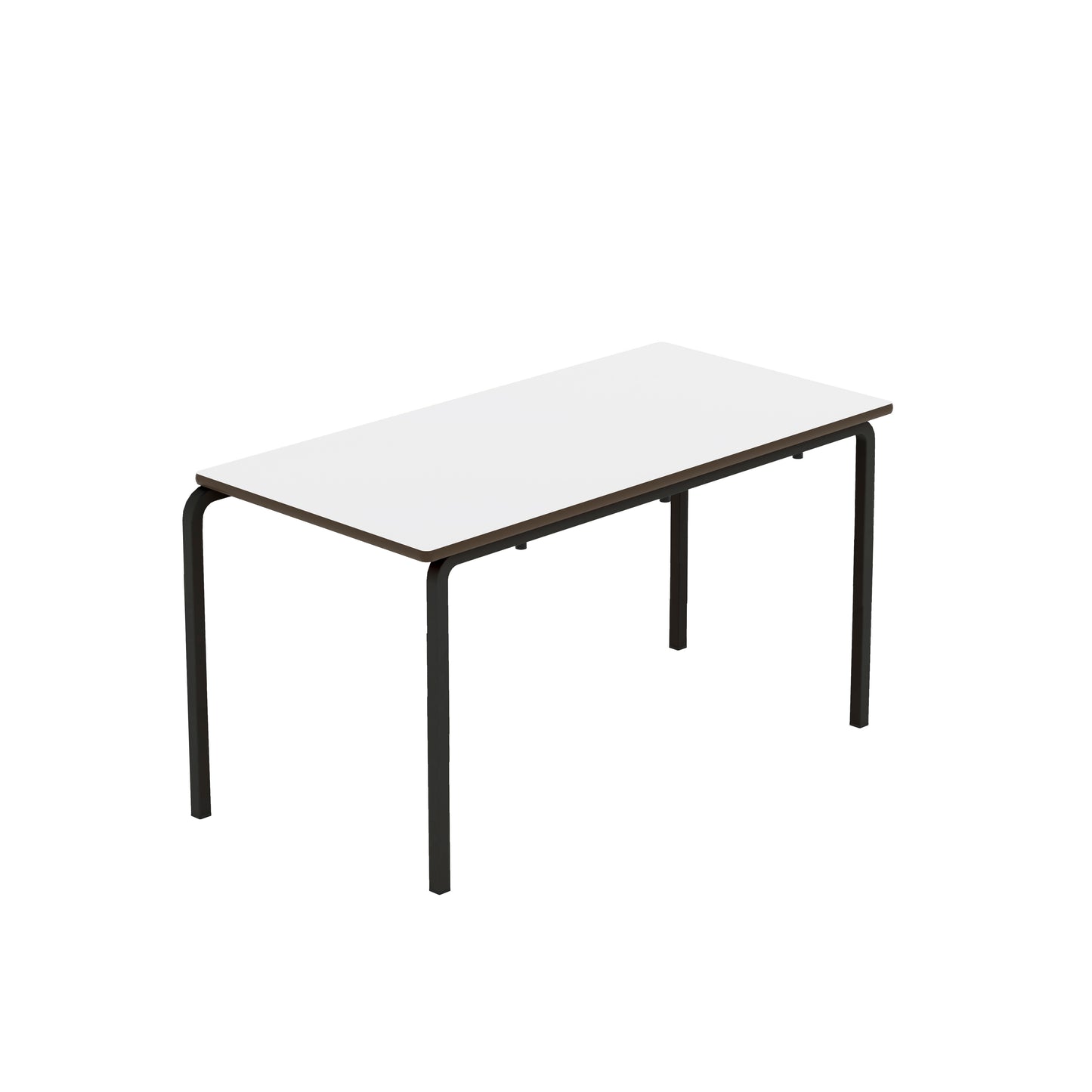 Titan Crush Bent Frame Table|1100X550X590|White-Black