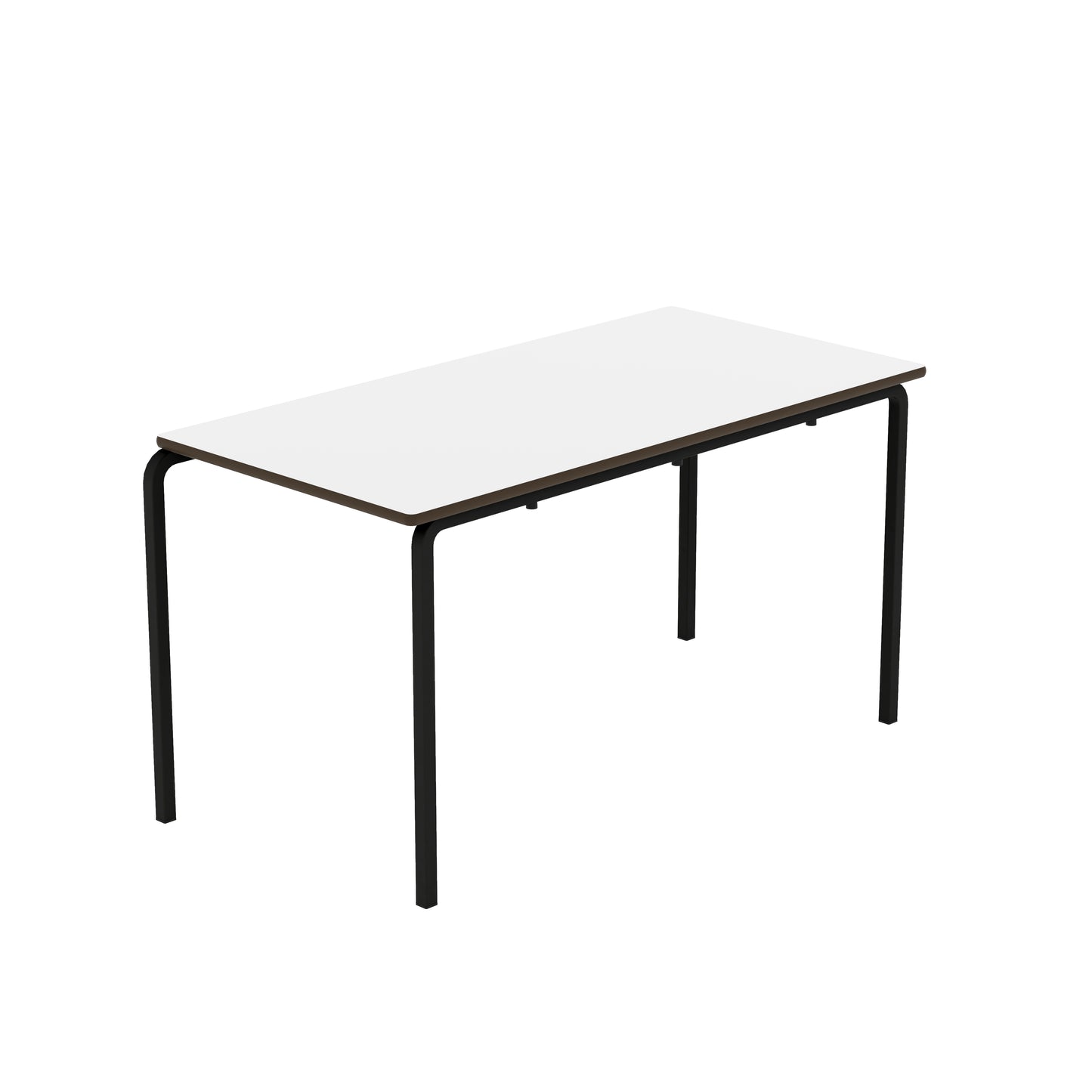 Titan Crush Bent Frame Table|1200X600X640|White-Black