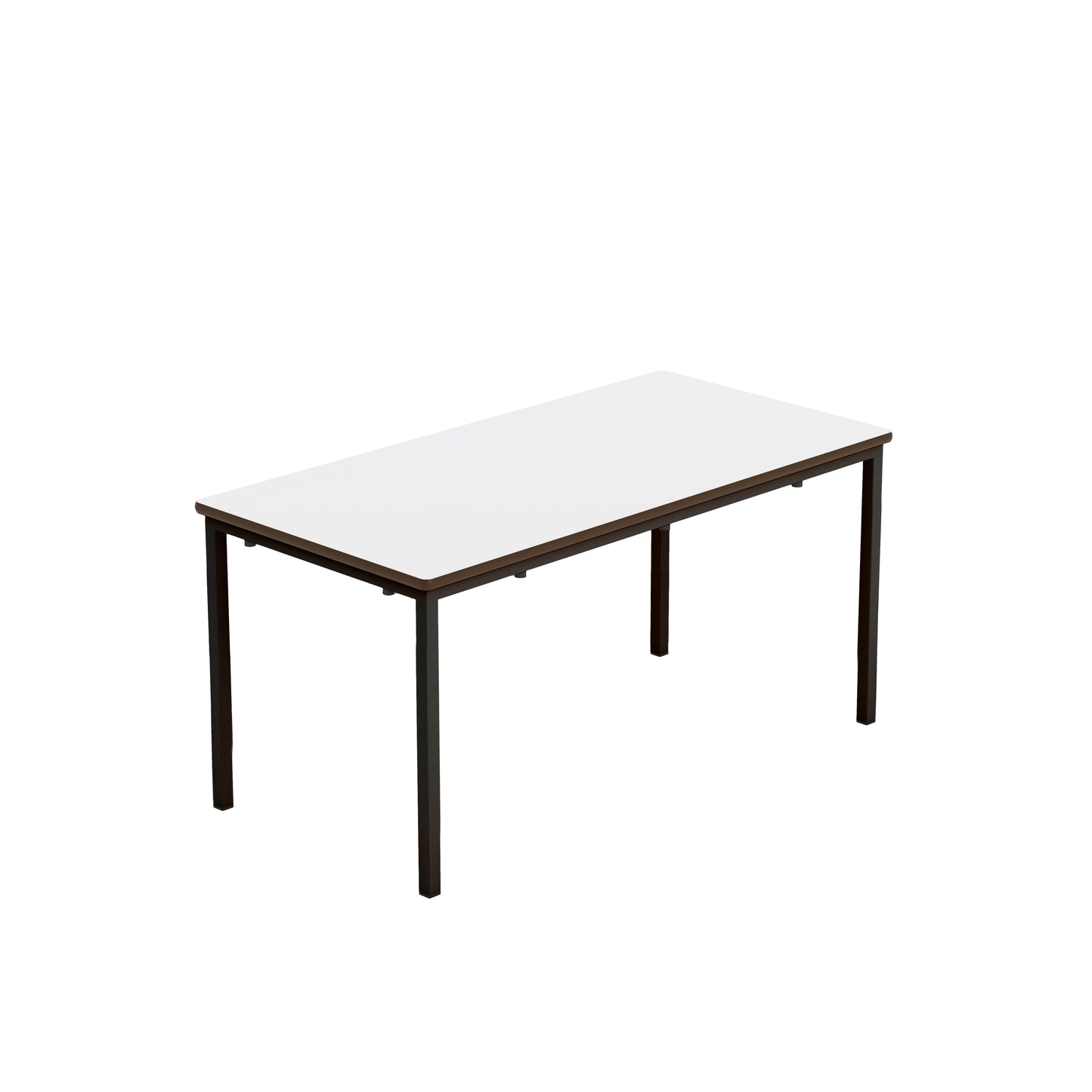 Titan Fully Welded Classroom Table|1100x550x530|White-Black