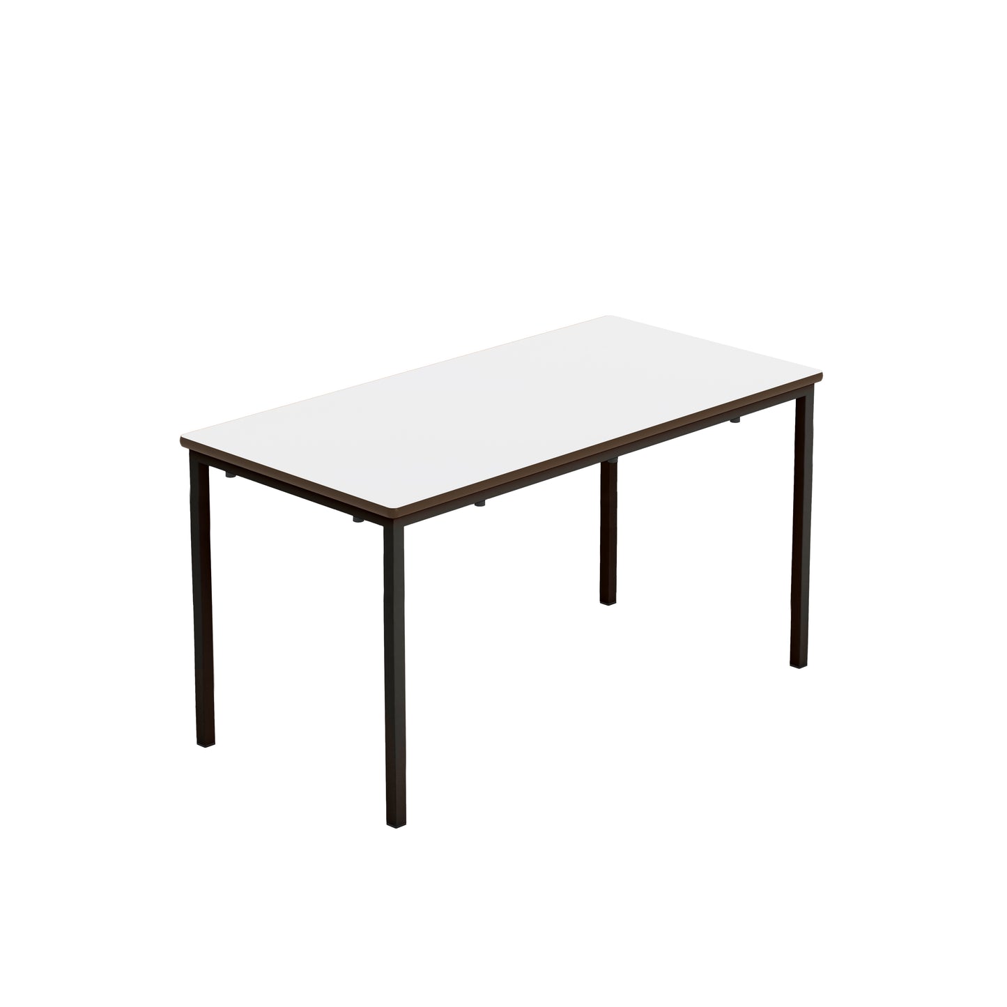 Titan Fully Welded Classroom Table|1100x550x590|White-Black